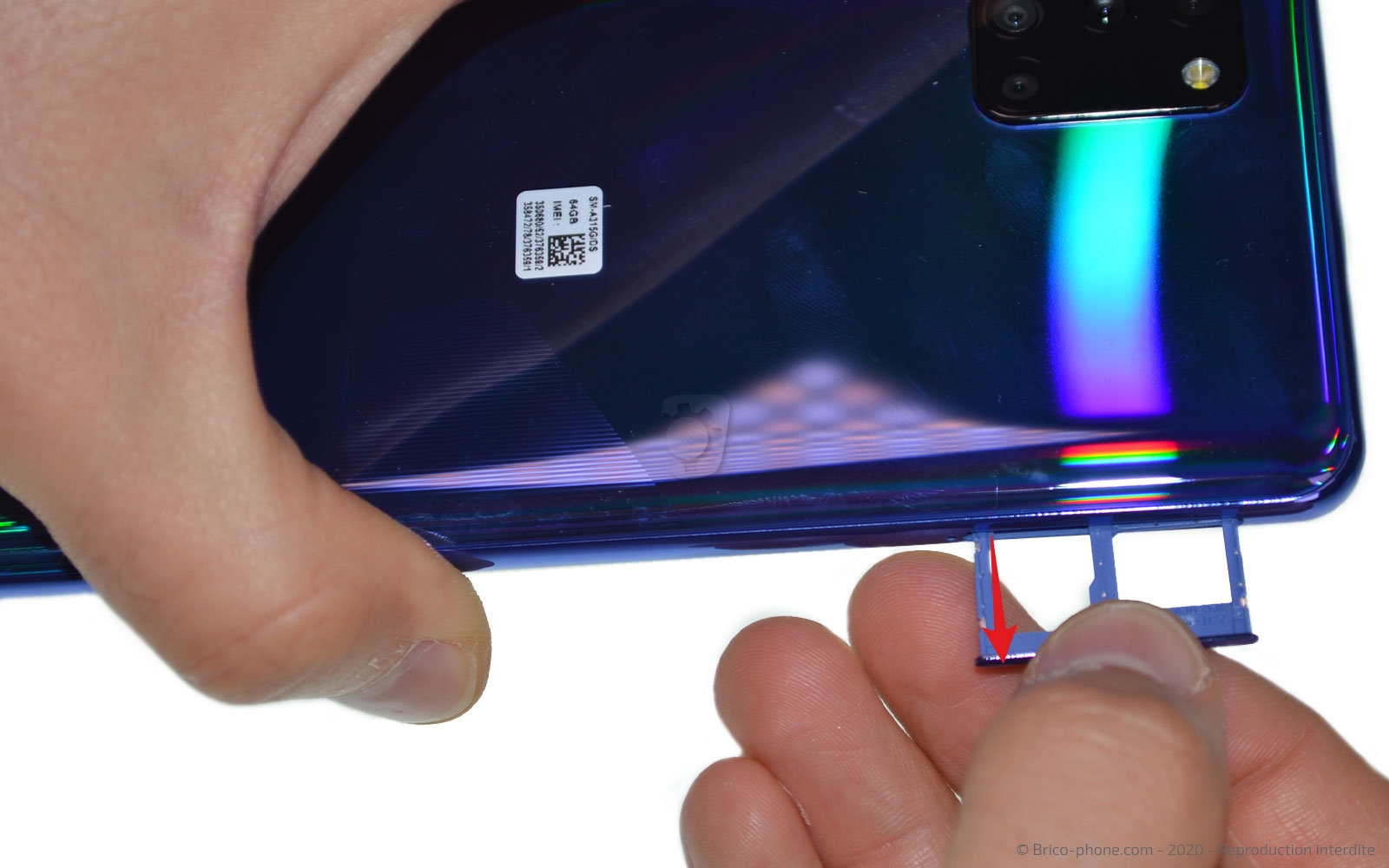 Changement du bloc écran sur Galaxy A31 photo 2