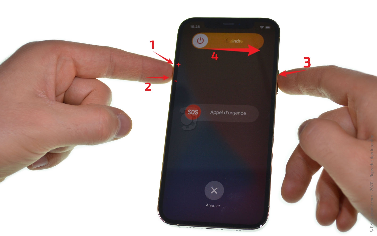 Changement du haut-parleur externe sur iPhone 12 Pro photo 4