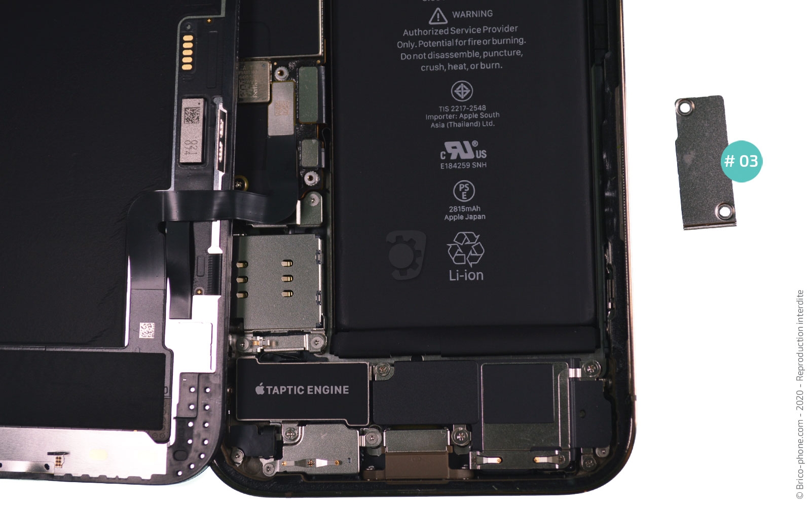 Changement du haut-parleur externe sur iPhone 12 Pro photo 4