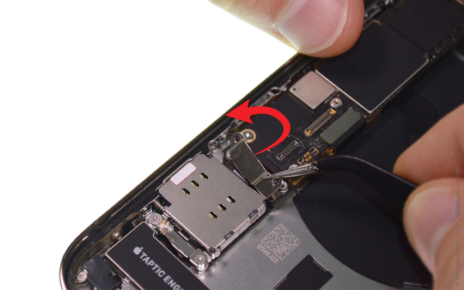 Changement du lecteur Sim sur iPhone 12 Pro photo 2