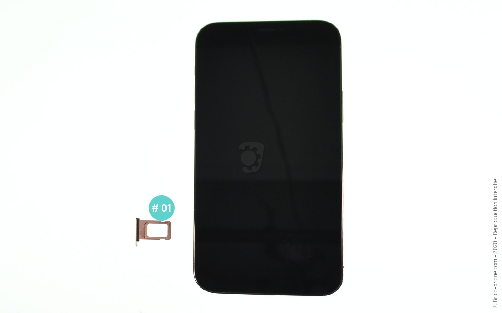 Changement du lecteur Sim sur iPhone 12 Pro photo 3