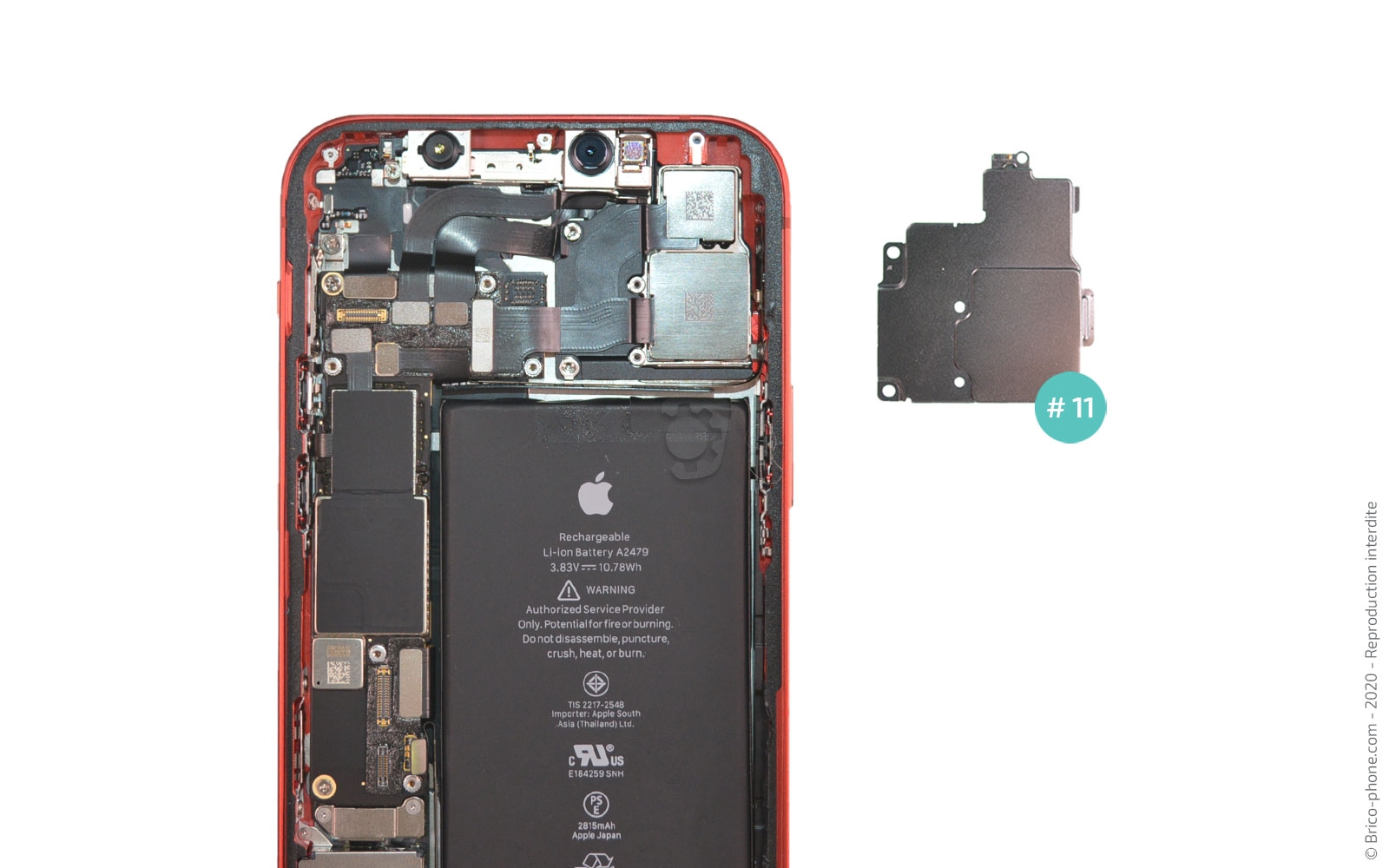 Changement du bloc caméras arrière sur iPhone 12 photo 4