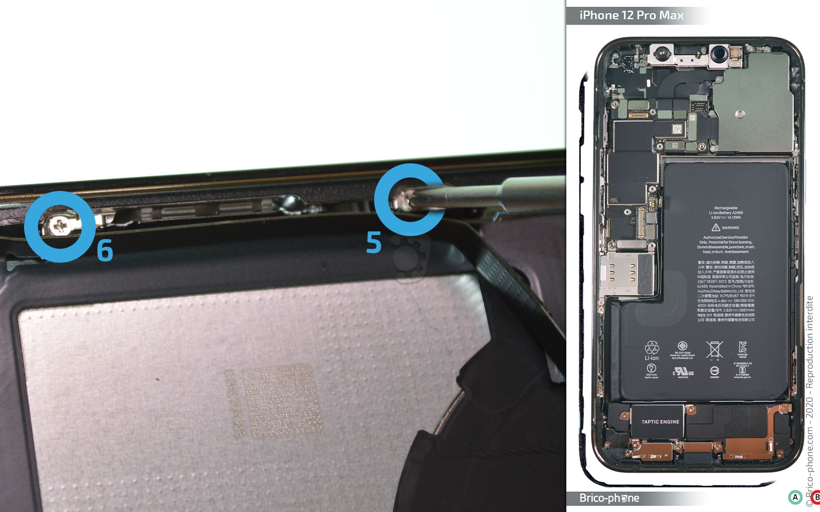 Changement du connecteur de charge sur iPhone 12 Pro Max photo 2