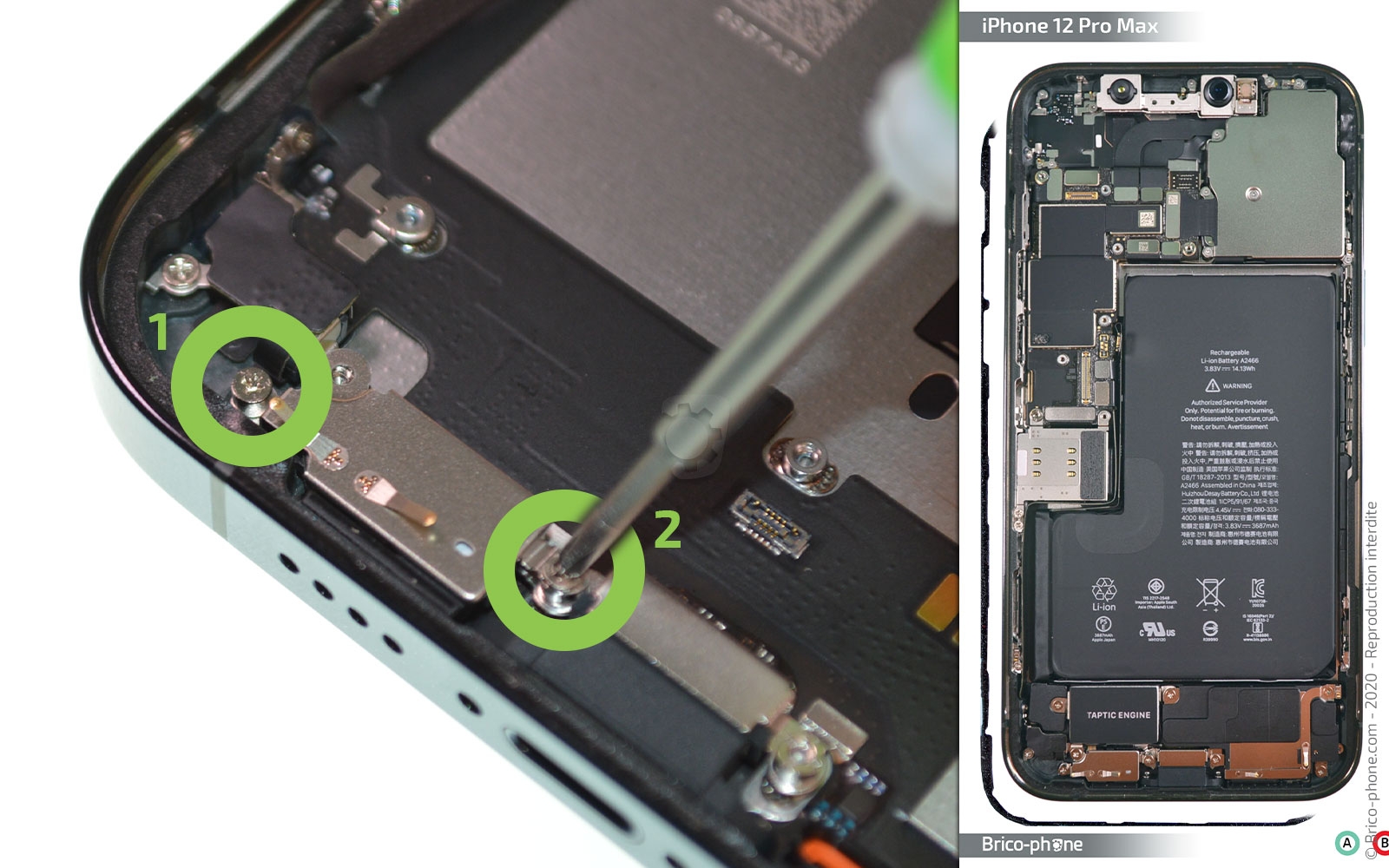 Changement du connecteur de charge sur iPhone 12 Pro Max photo 1