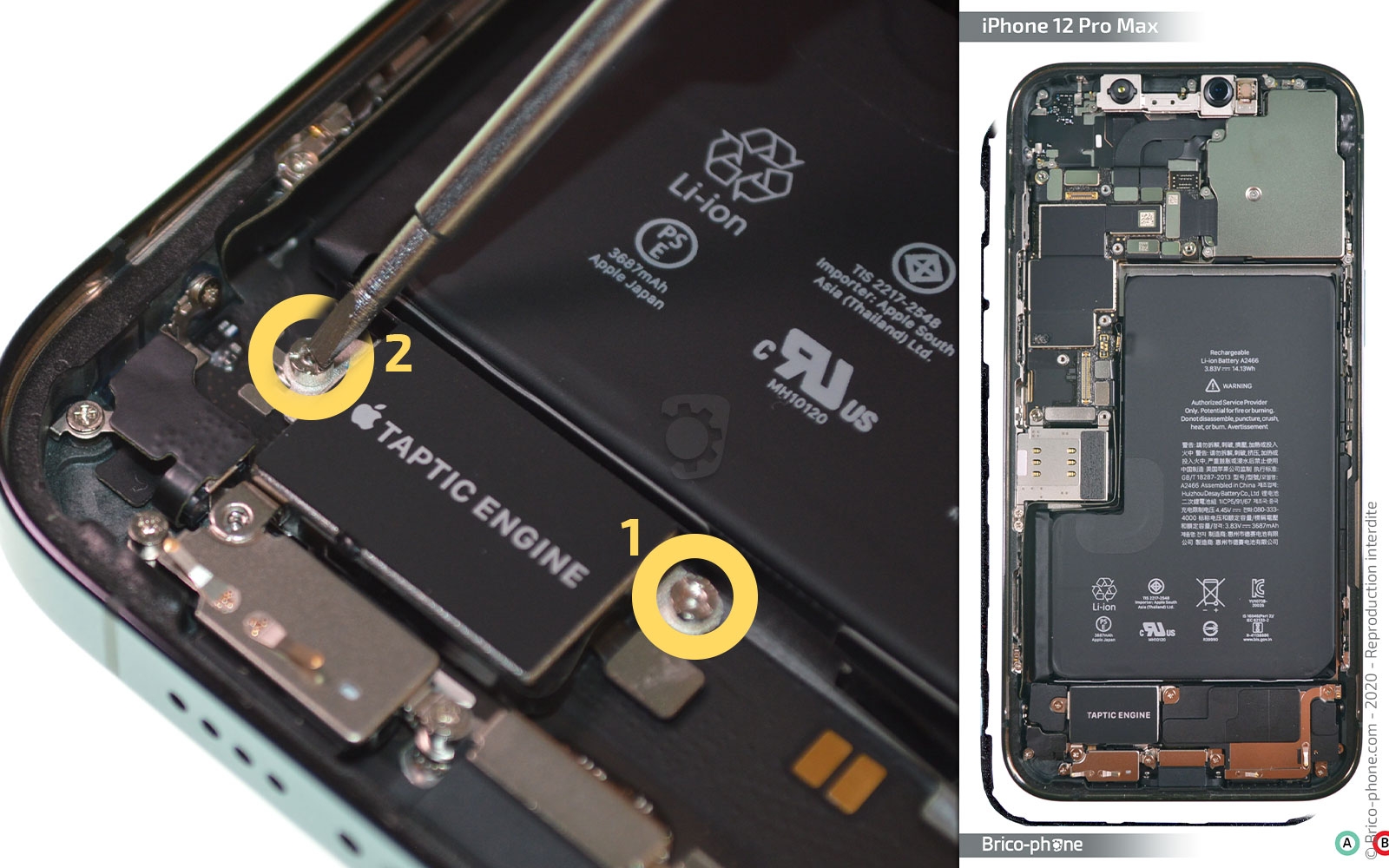 Changement du connecteur de charge sur iPhone 12 Pro Max photo 1