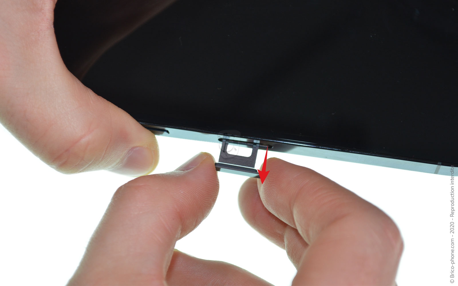 Changement du lecteur de carte SIM sur iPhone 12 Pro Max photo 3