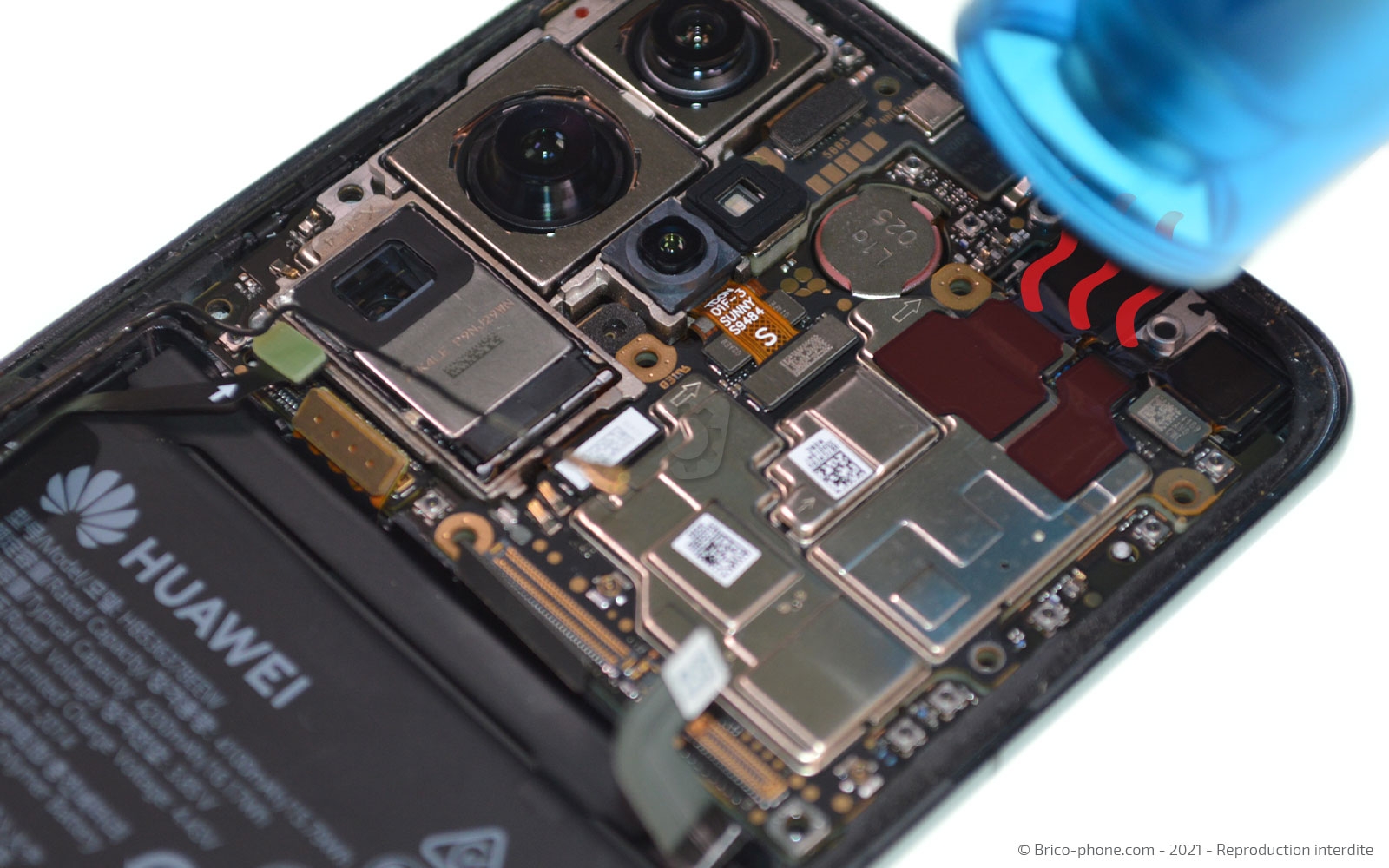 Démontage complet sur P40 Pro photo 1