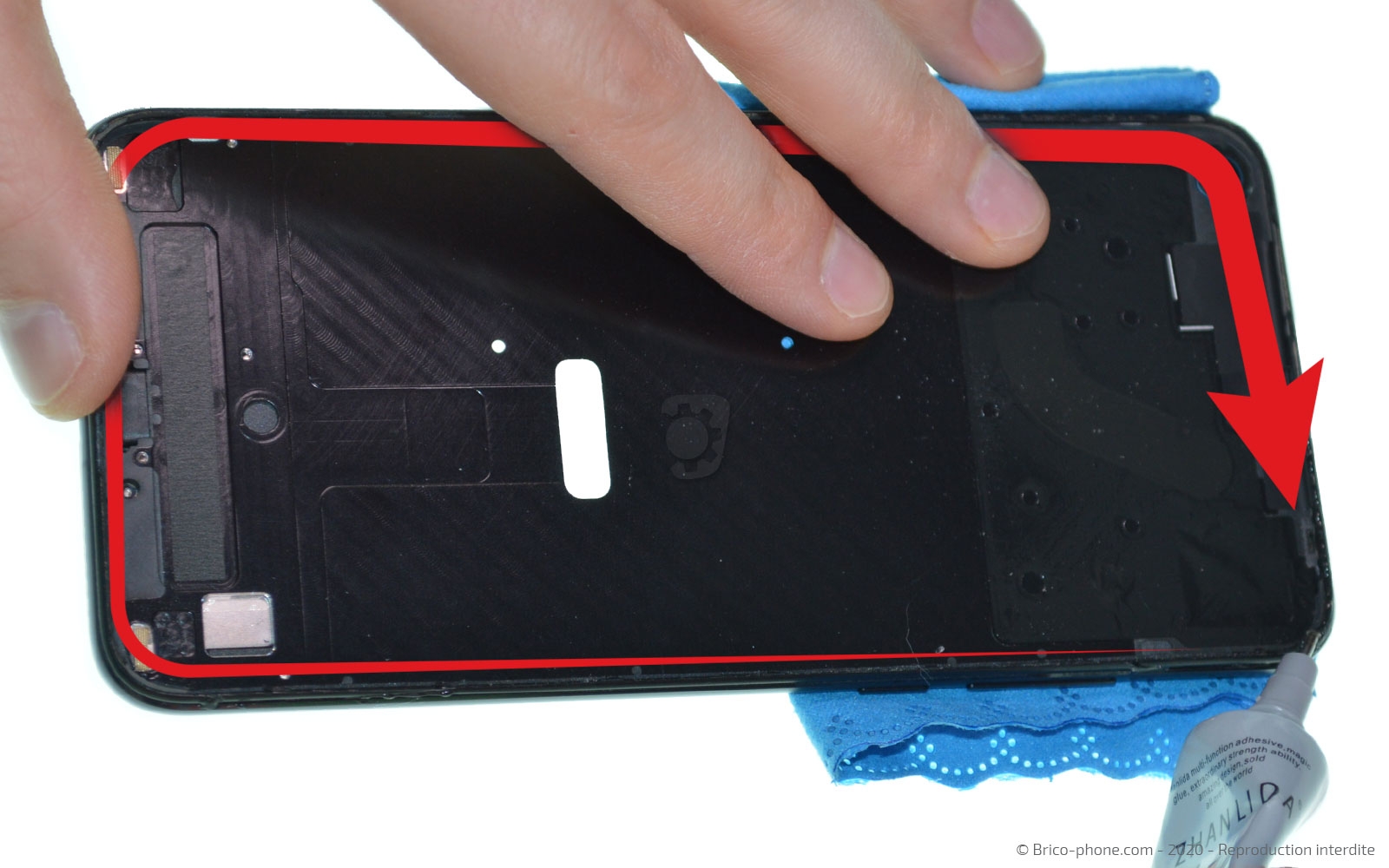 Changement d'écran (vitre + LCD) sur Honor View 20 photo 2