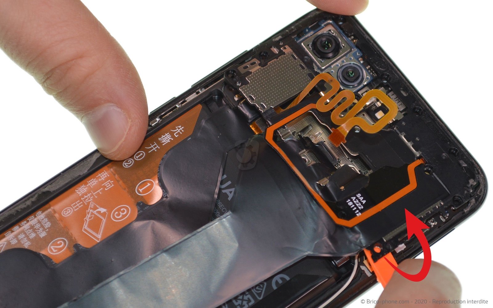 Changement de batterie sur Honor View 20 photo 1