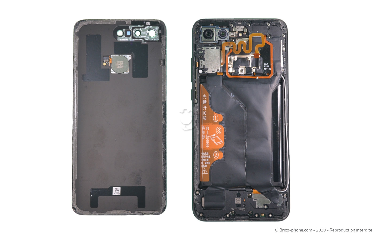 Changement de la vitre arrière sur Honor View 20 photo 3