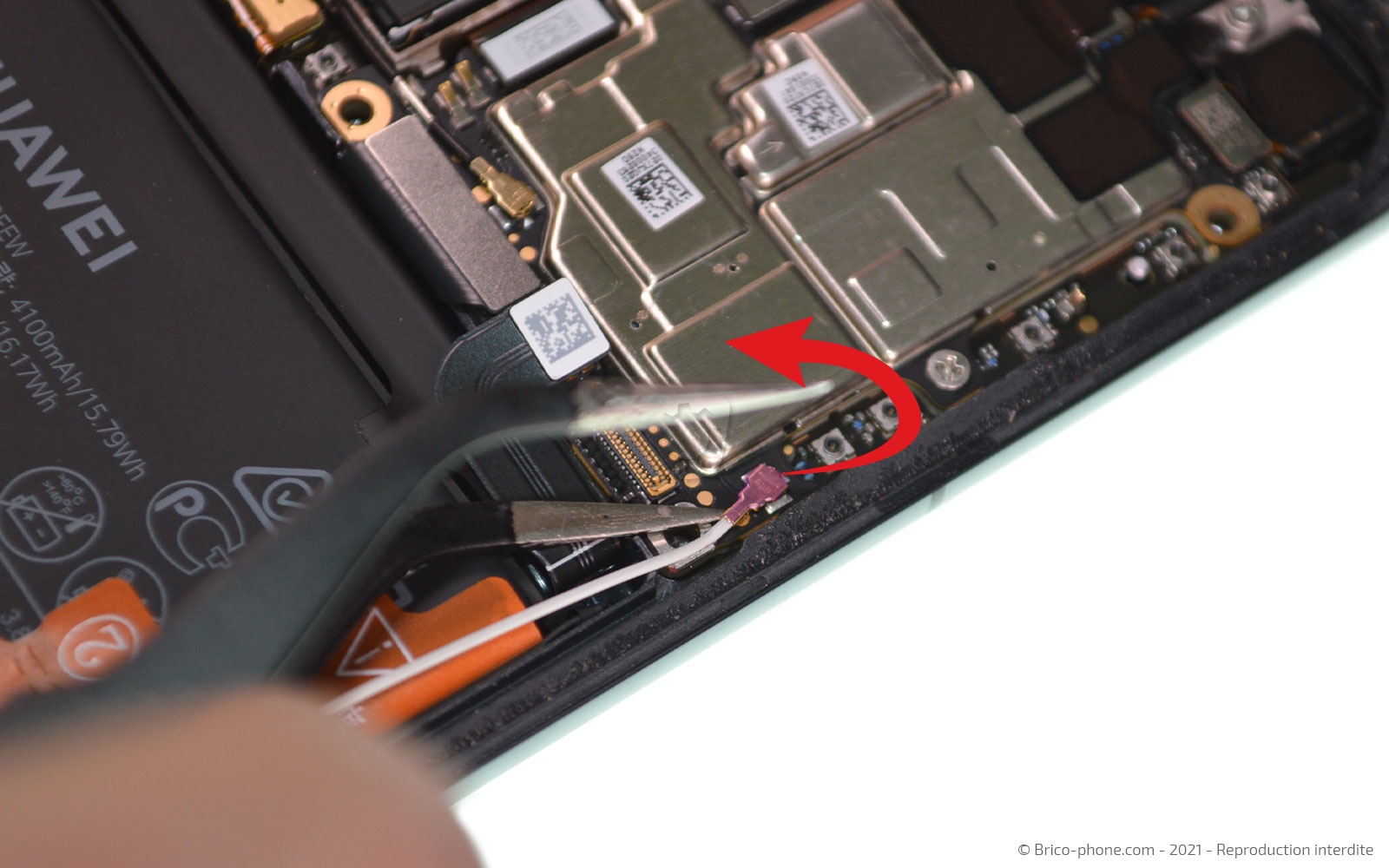 Changement du bloc écran avec batterie sur P40 Pro photo 1