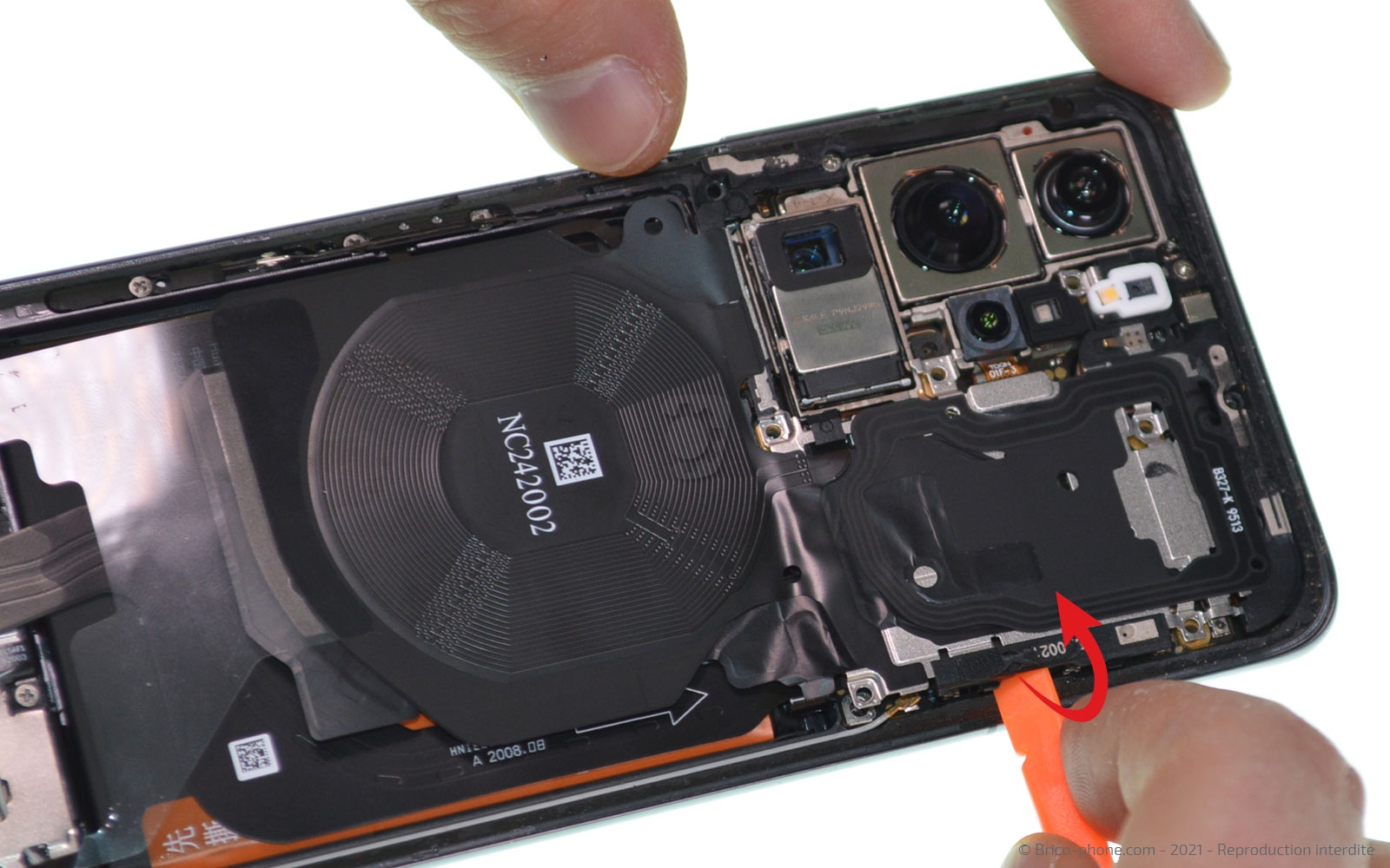 Changement du bloc écran avec batterie sur P40 Pro photo 3