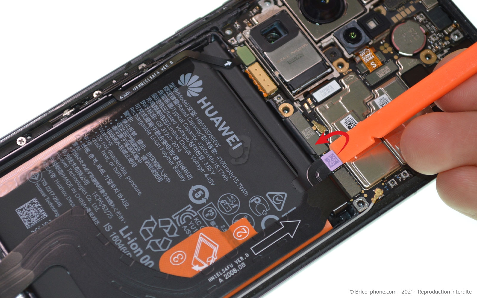 Changement de batterie sur P40 Pro photo 1