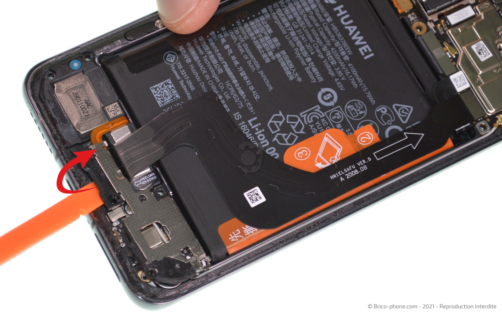 Changement du connecteur de charge sur P40 Pro photo 2