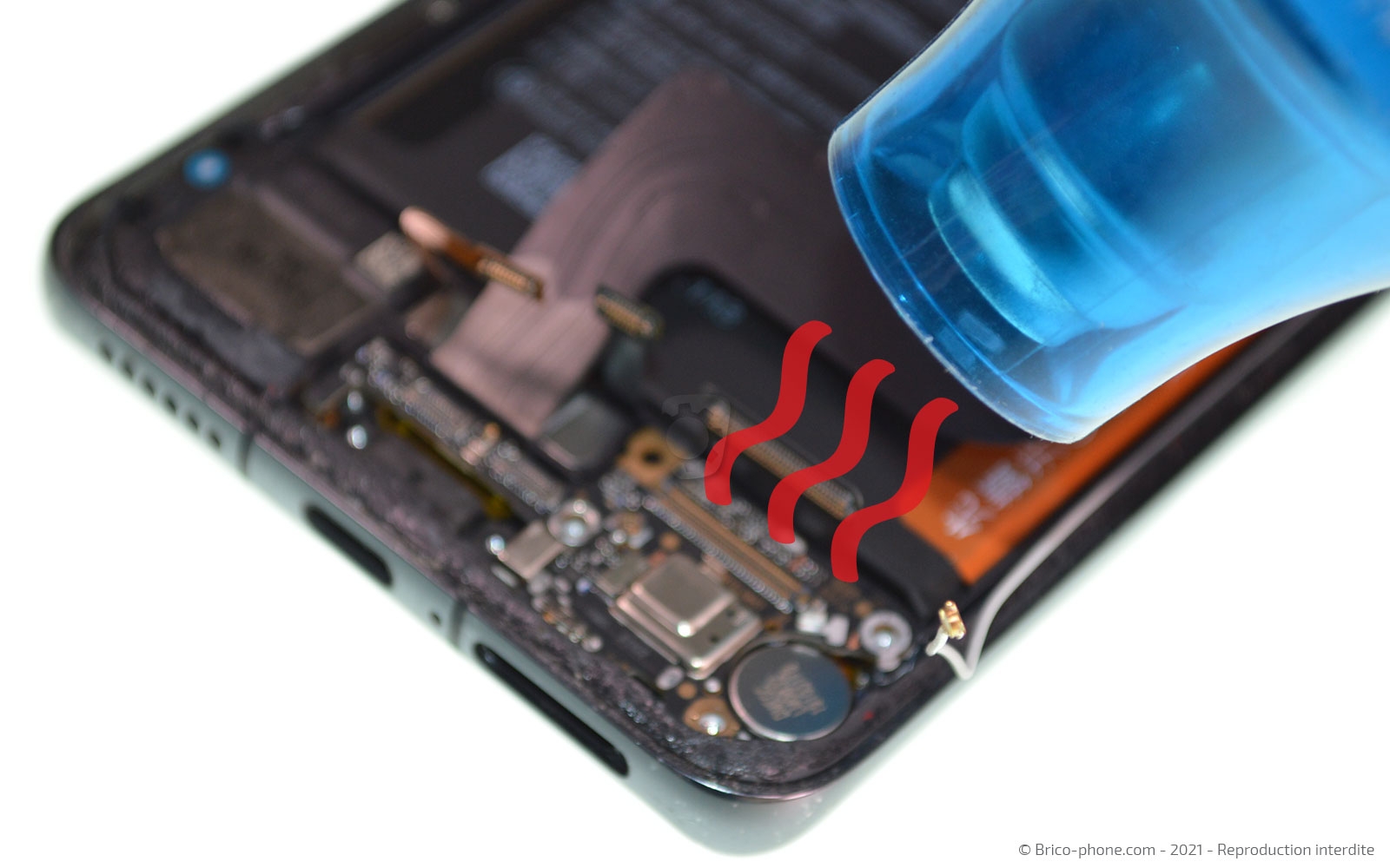 Changement du connecteur de charge sur P40 Pro photo 3