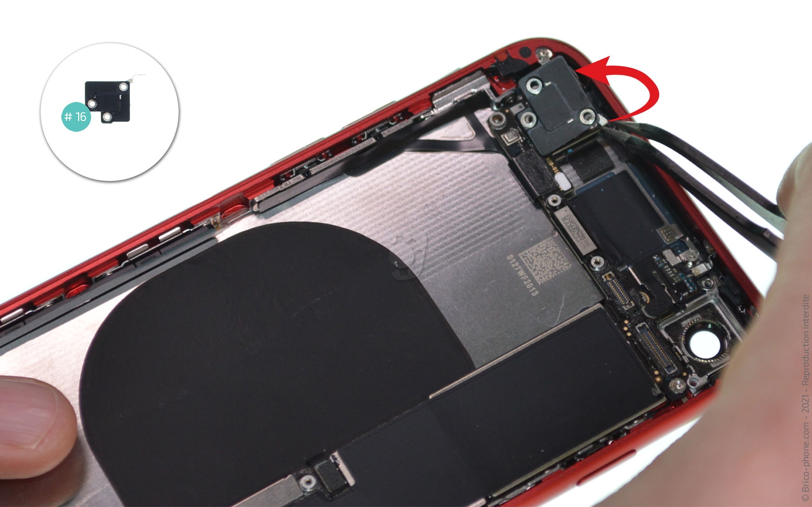 Changement de coque arrière sur iPhone SE 2020 photo 4