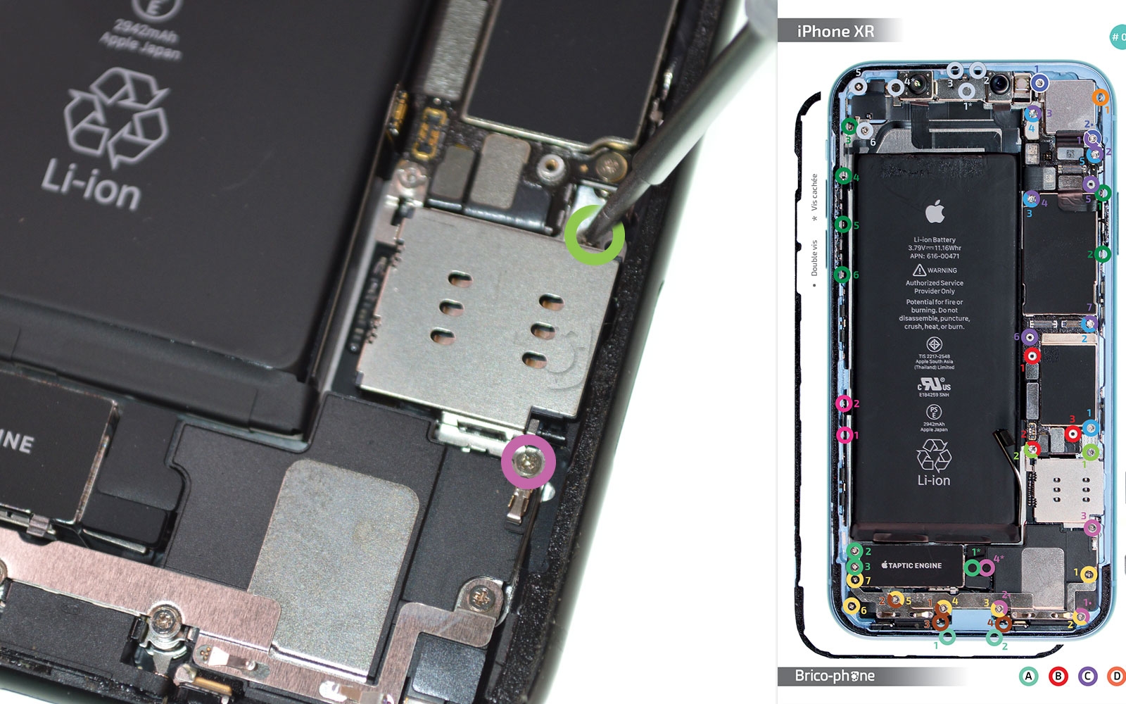 Changement de la coque arrière sur iPhone XR photo 1