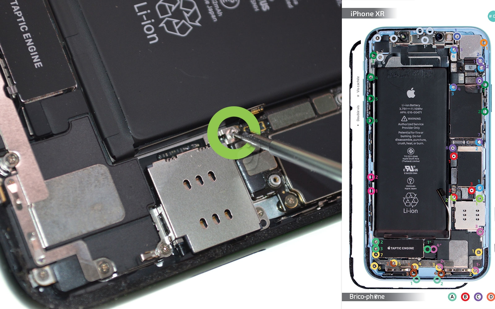 Changement de la coque arrière sur iPhone XR photo 4