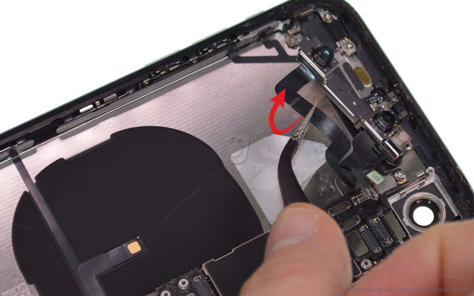 Changement de la coque arrière sur iPhone XR photo 3