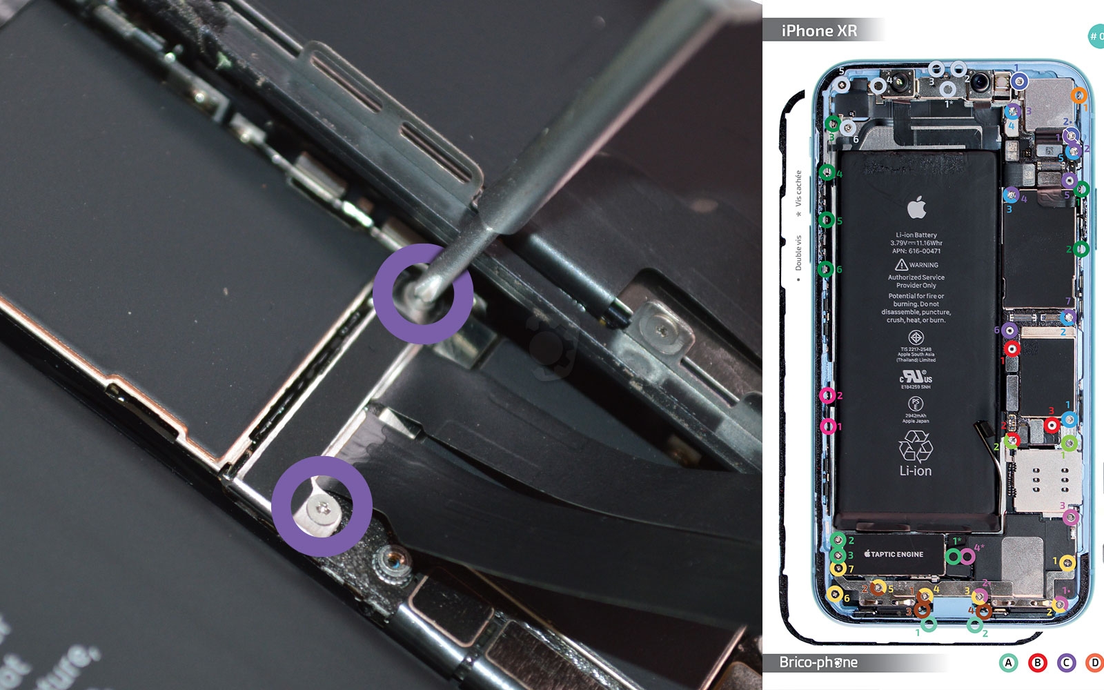 Changement de la coque arrière sur iPhone XR photo 1