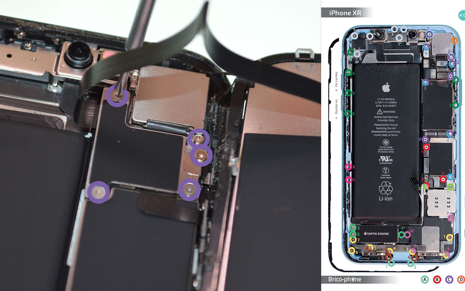 Changement de la coque arrière sur iPhone XR photo 3