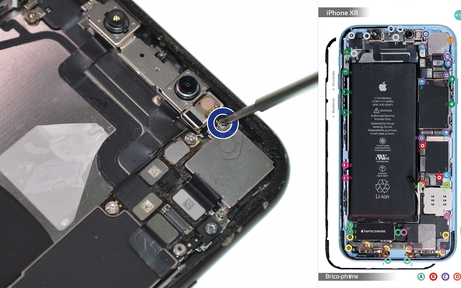 Changement de la coque arrière sur iPhone XR photo 1