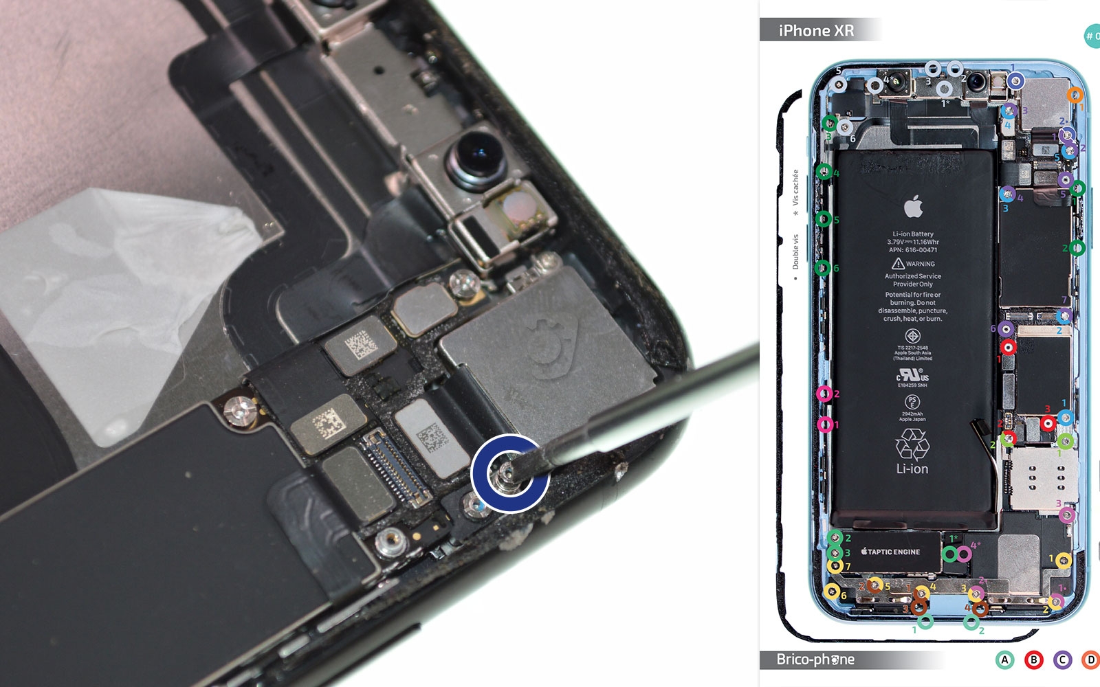 Changement de la coque arrière sur iPhone XR photo 2