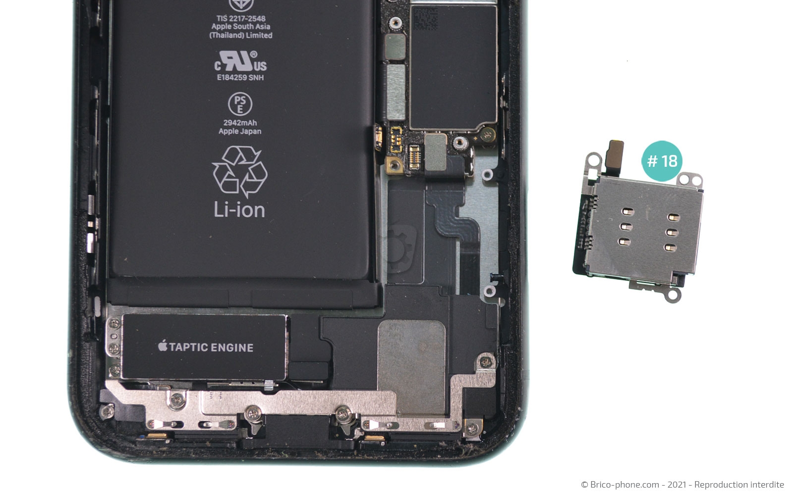 Changement de la coque arrière sur iPhone XR photo 3