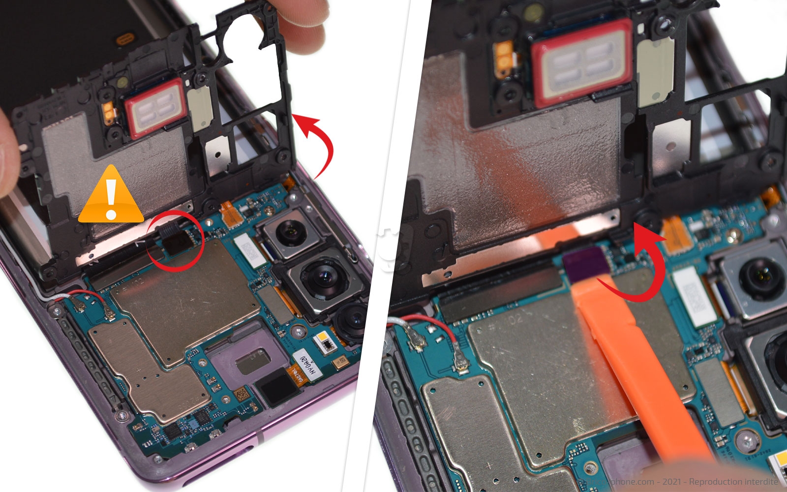 Démontage complet sur Galaxy S20 FE photo 3