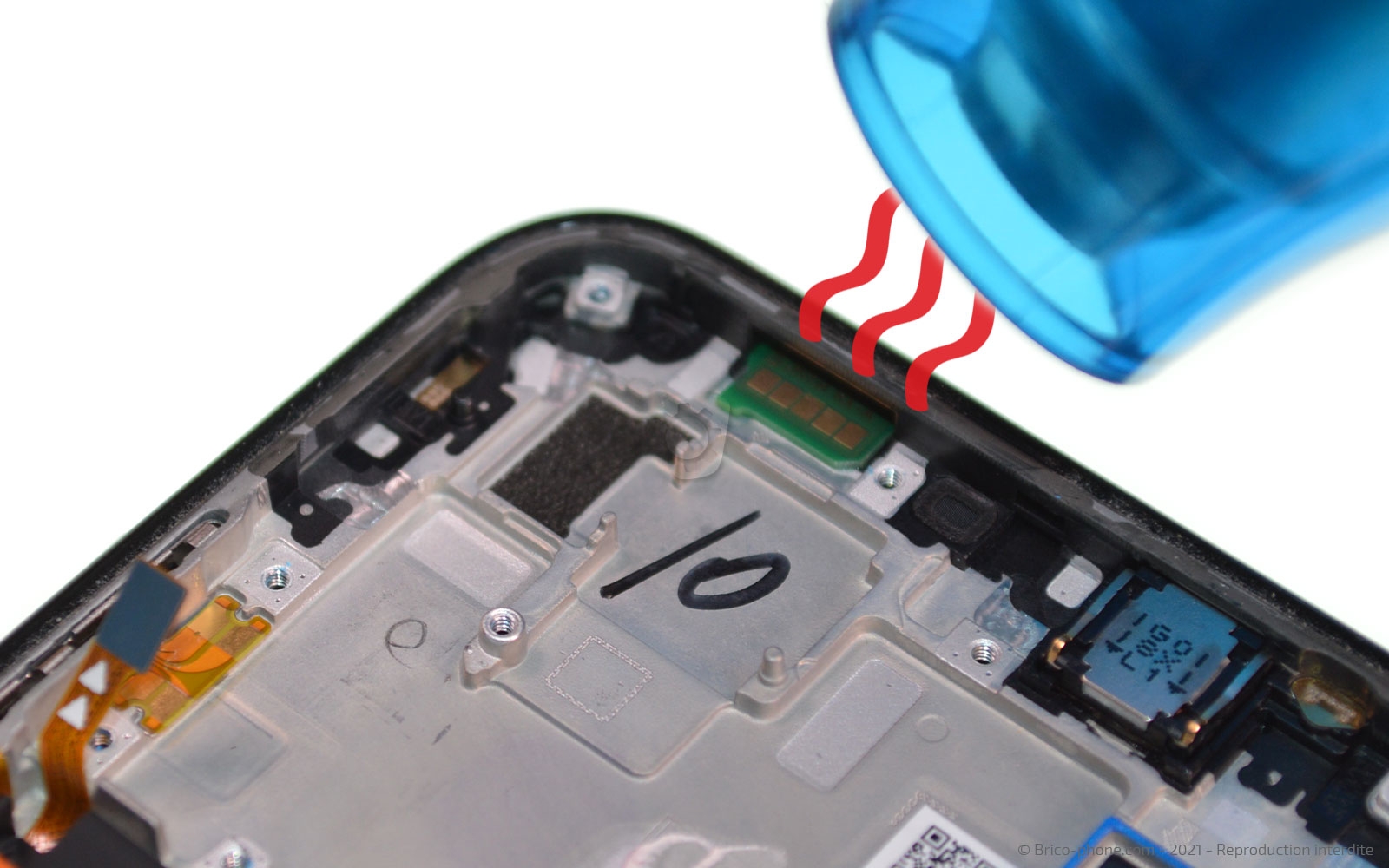 Changement du bloc écran avec batterie sur P40 Lite photo 1