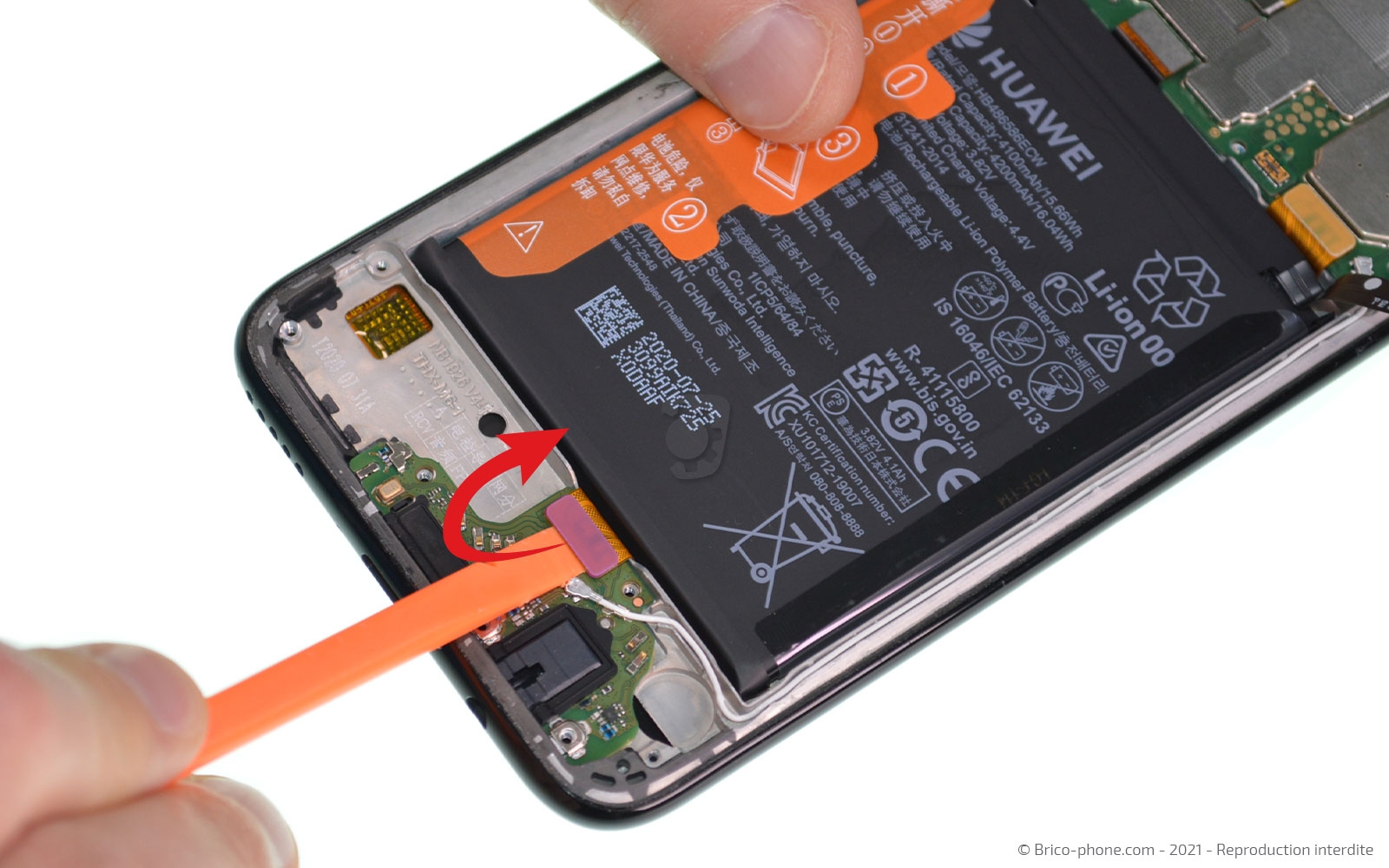 Changement du connecteur de charge sur P40 Lite photo 1