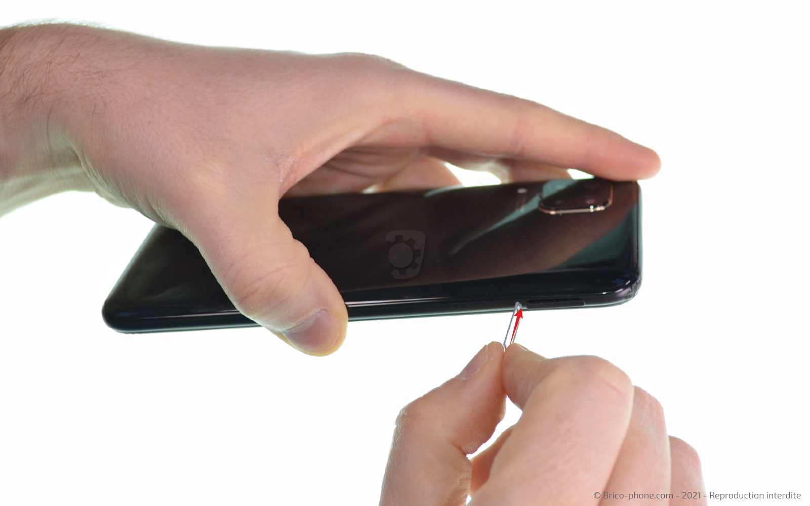 Changement du connecteur de charge sur P40 Lite photo 2