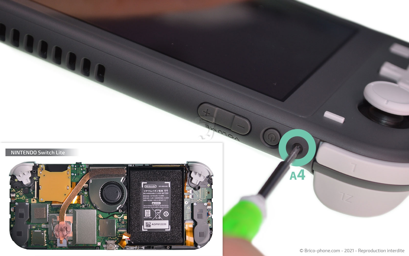 Démontage complet sur Switch Lite photo 2
