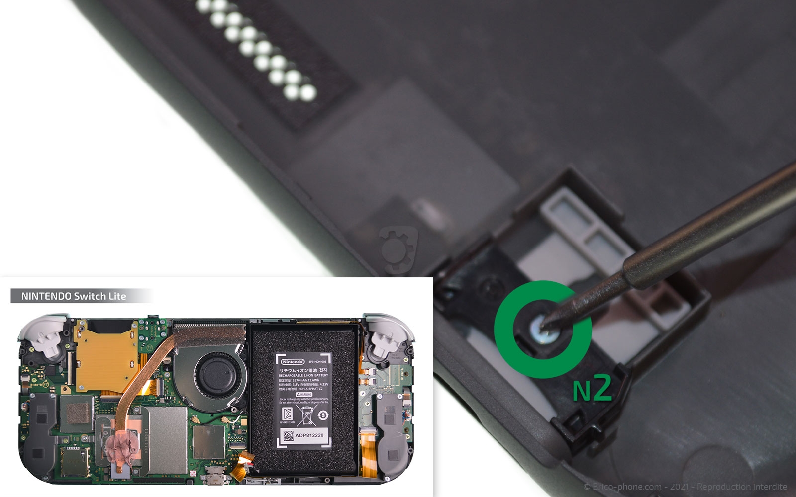 Démontage complet sur Switch Lite photo 2