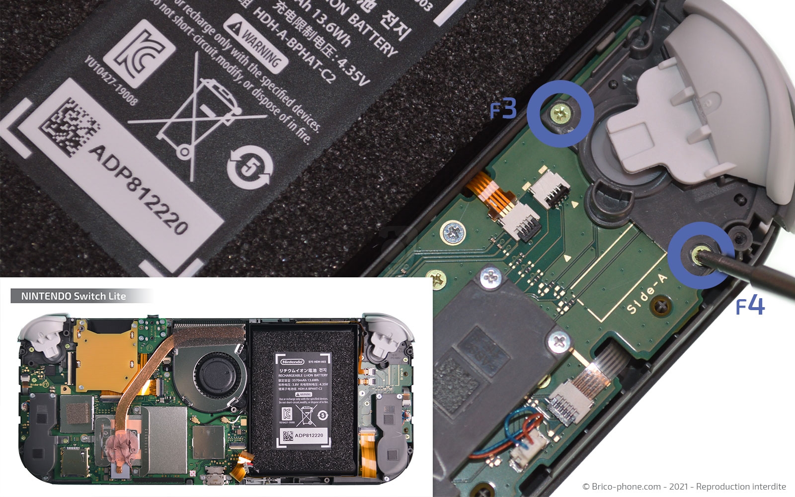 Démontage complet sur Switch Lite photo 1