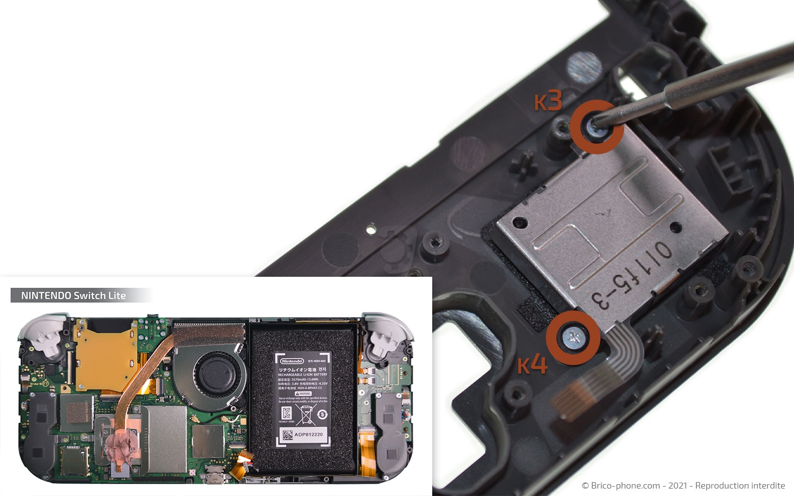 Démontage complet sur Switch Lite photo 1