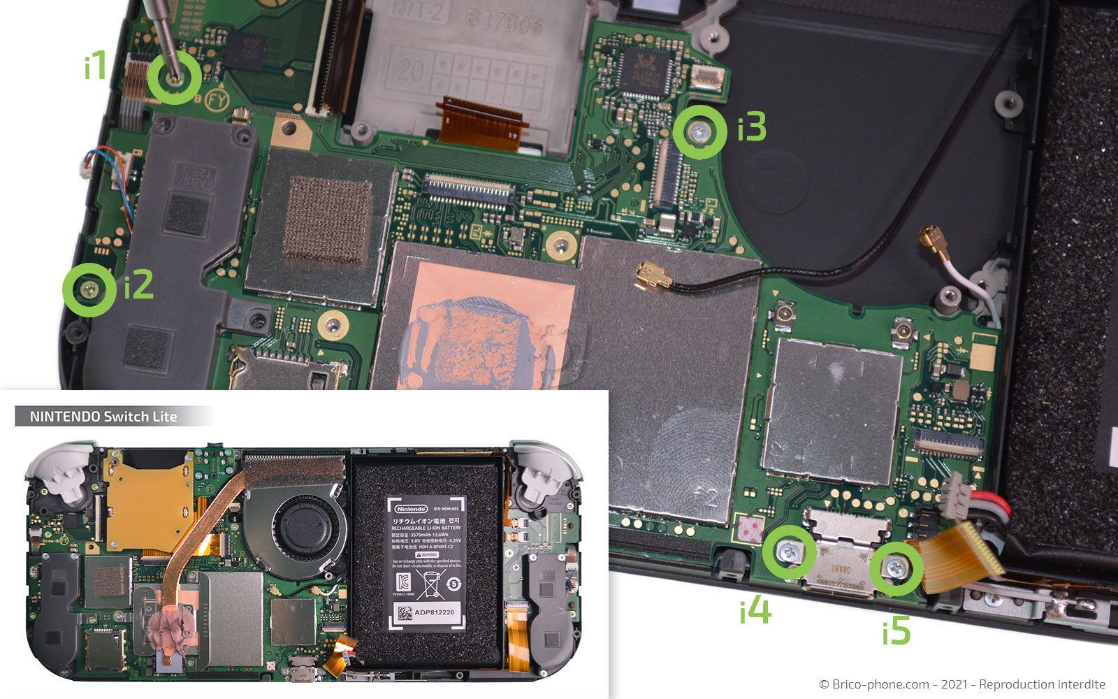 Démontage complet sur Switch Lite photo 1