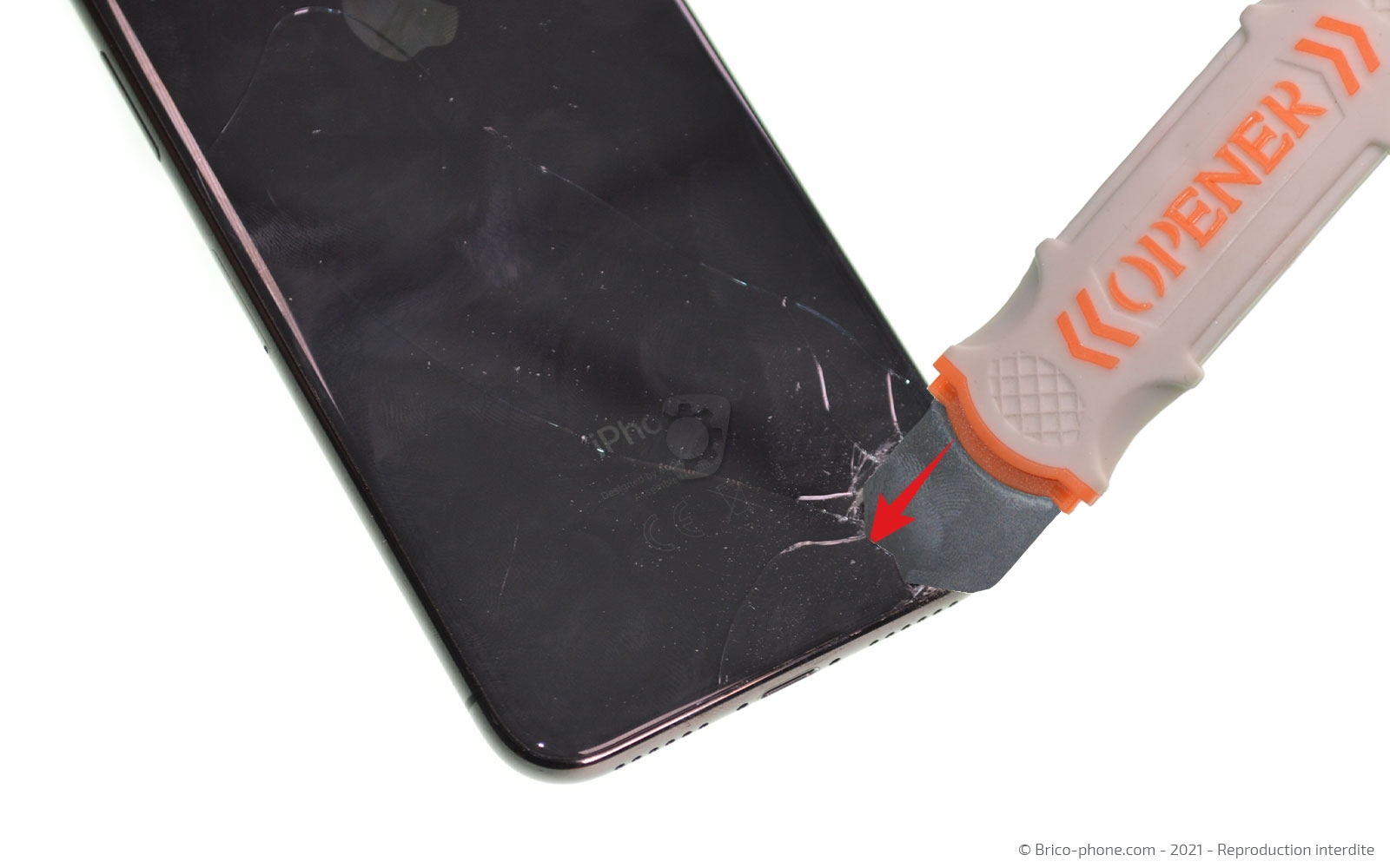 Changement de la vitre arrière sur iPhone X photo 2