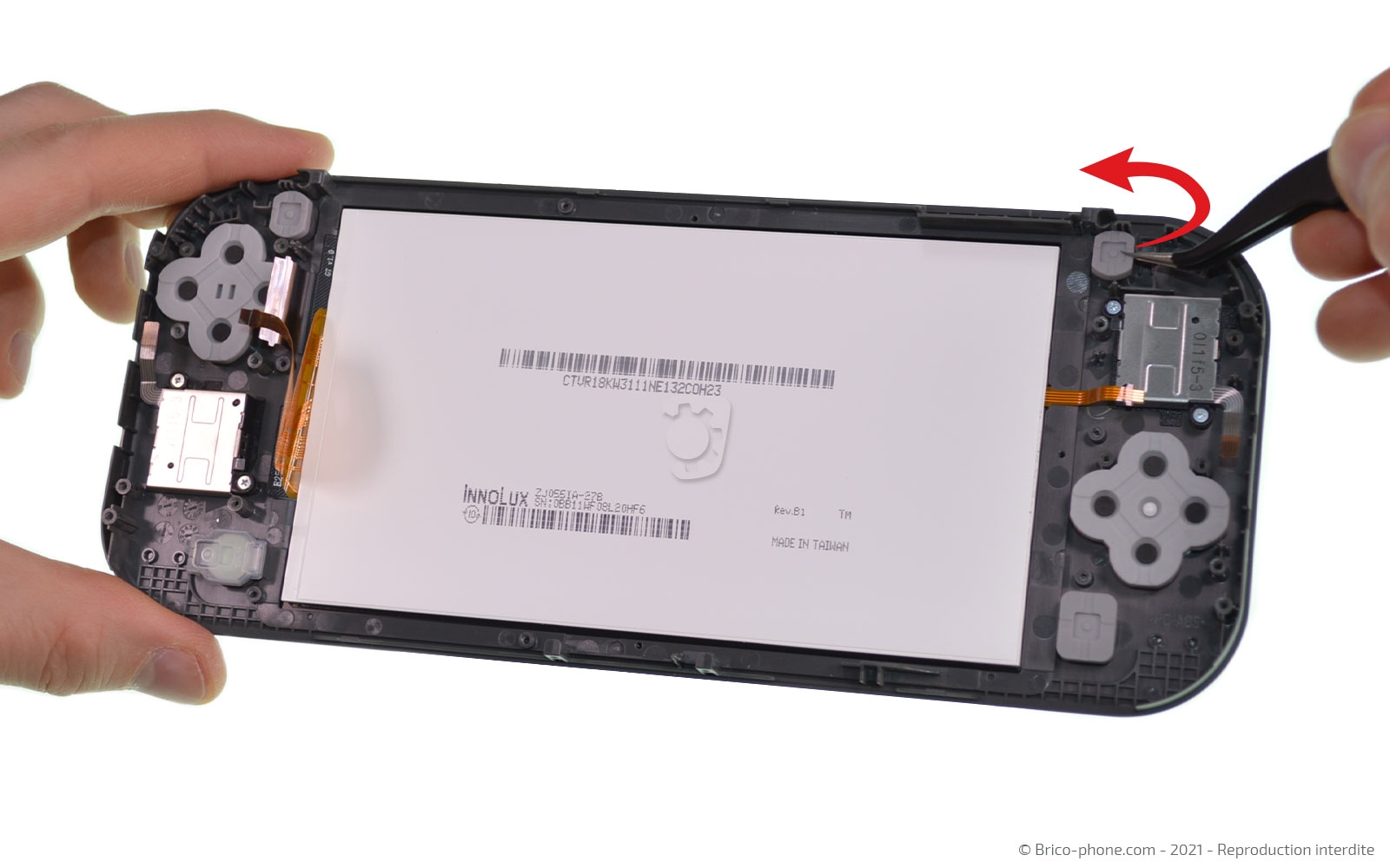 Changement de la vitre tactile ou du LCD  sur Switch Lite photo 1