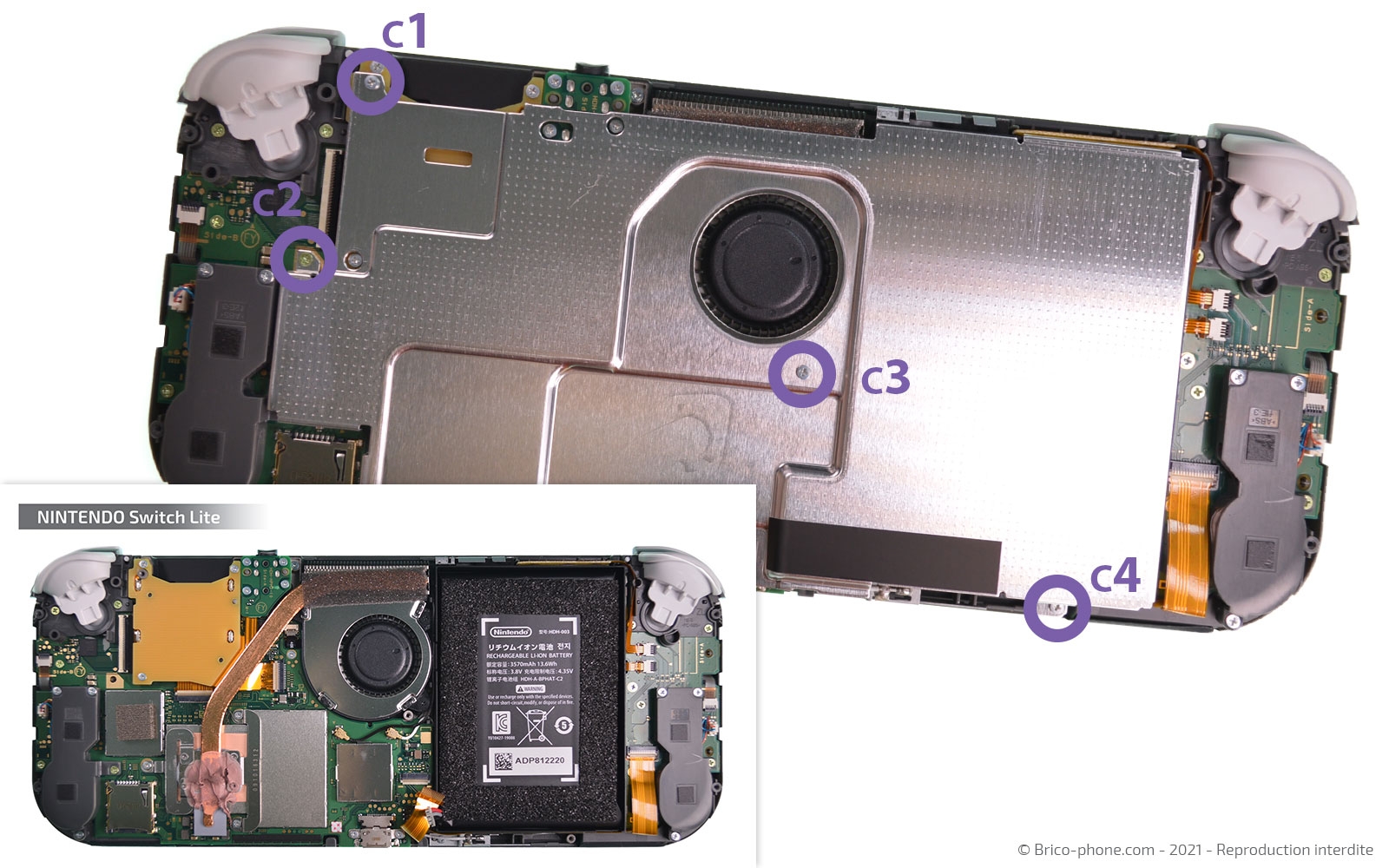 Changement de la vitre tactile ou du LCD  sur Switch Lite photo 1