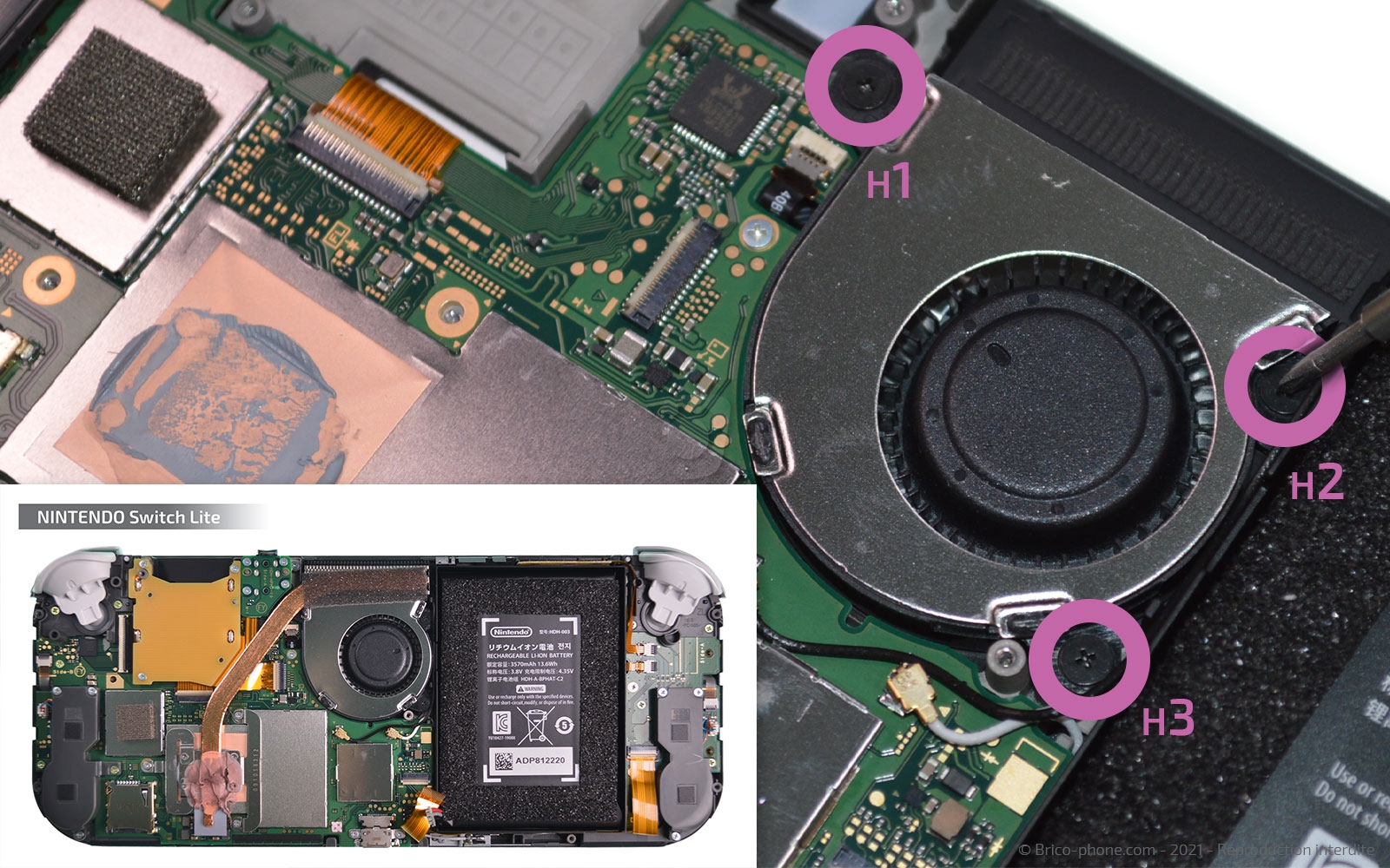 Changement de la vitre tactile ou du LCD  sur Switch Lite photo 1