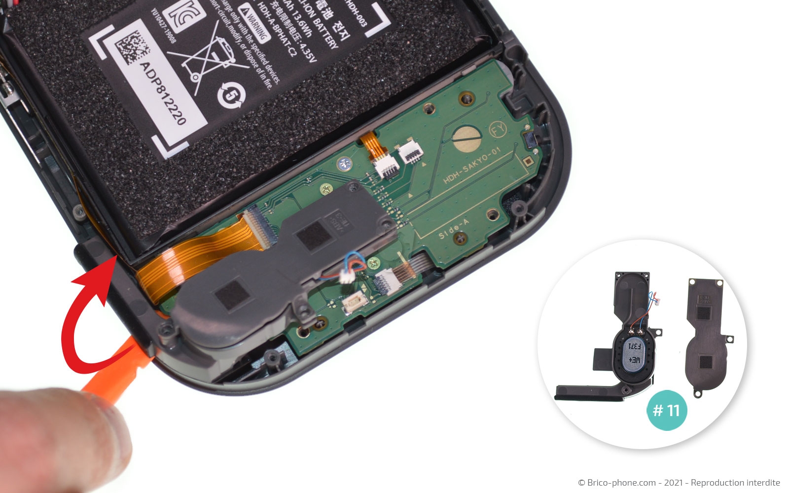 Changement d'un joystick sur Switch Lite photo 3