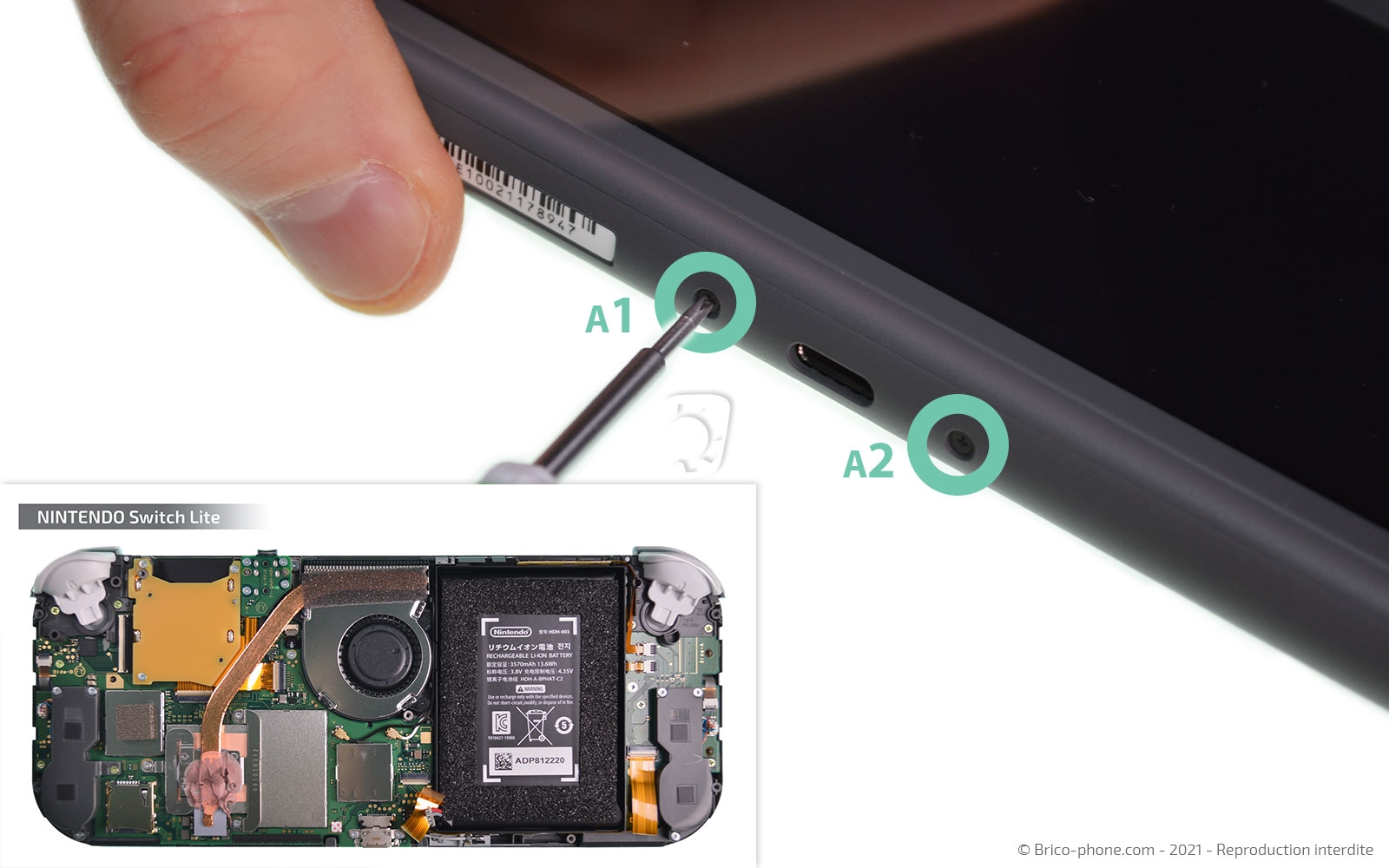 Changement d'un joystick sur Switch Lite photo 1