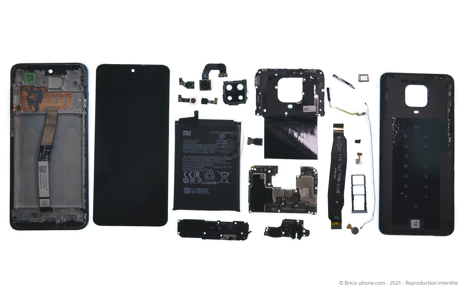 Démontage complet sur Redmi Note 9 Pro photo 1