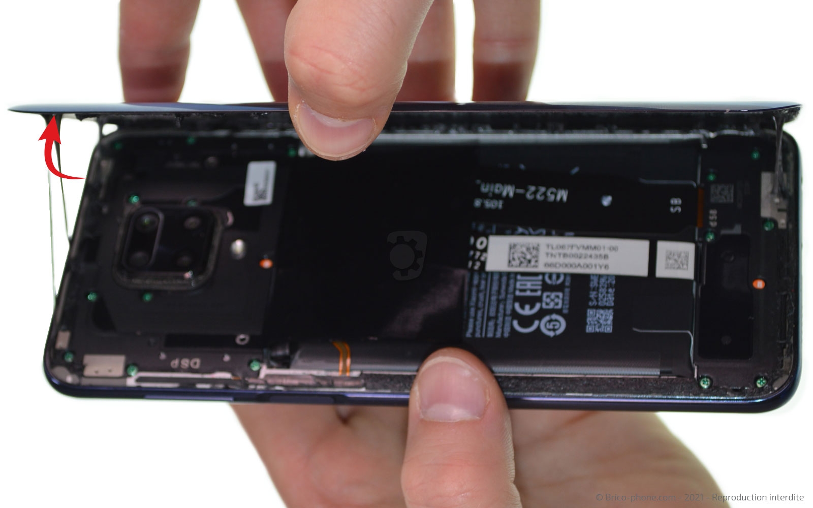 Changement de batterie sur Redmi Note 9 Pro photo 2