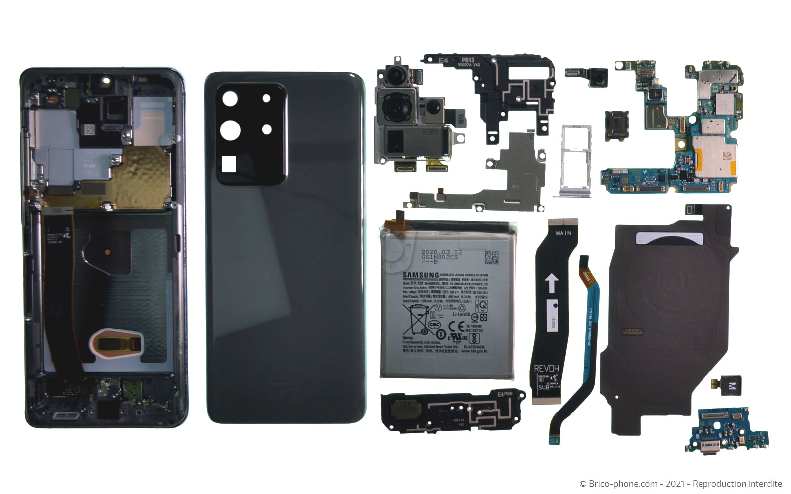 Démontage complet sur Galaxy S20 Ultra photo 1