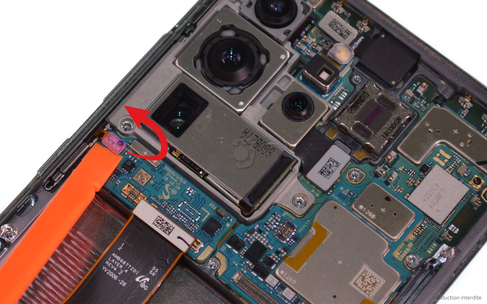 Changement du bloc écran sur Galaxy S20 Ultra photo 2