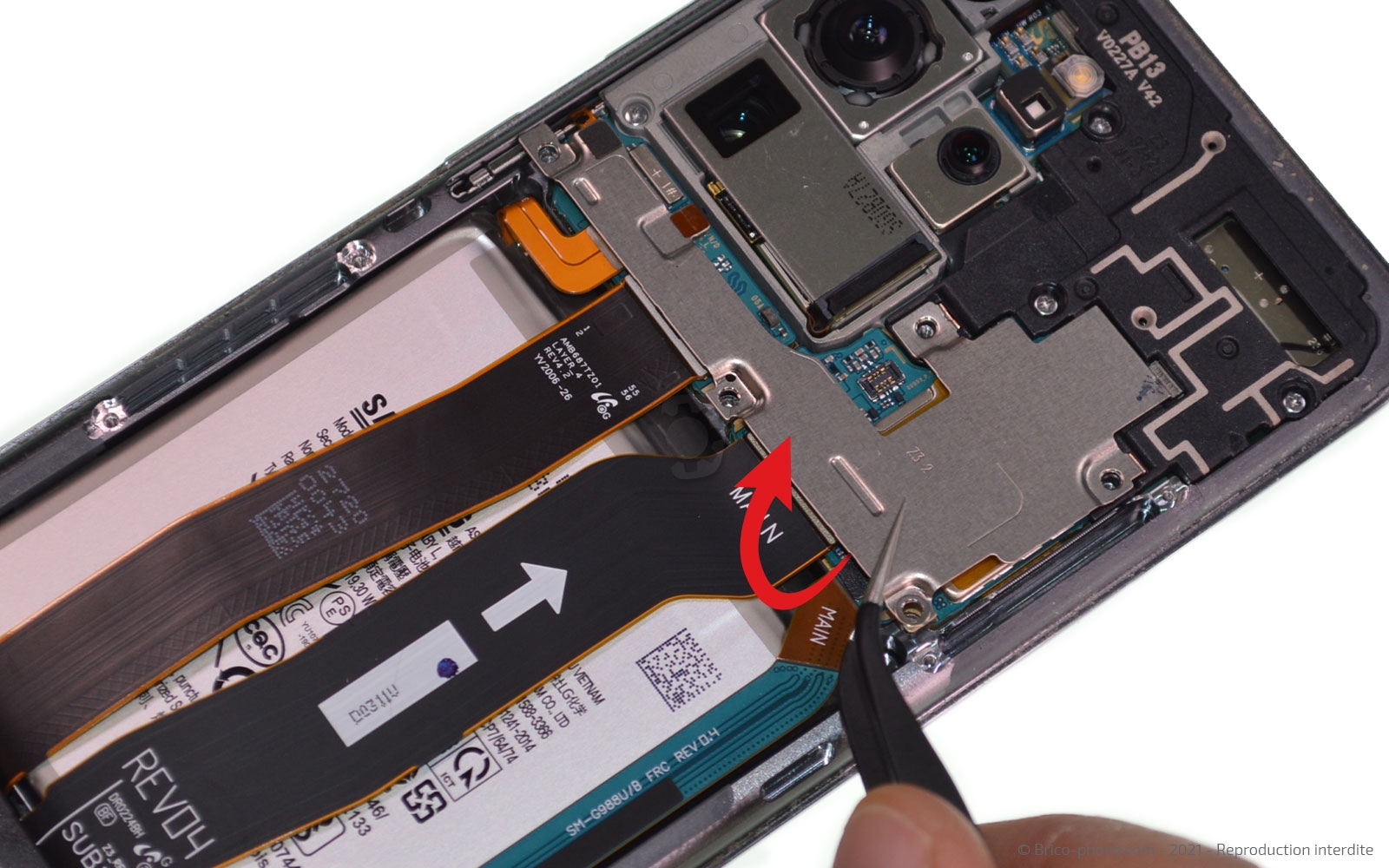 Changement de la batterie sur Galaxy S20 Ultra photo 2