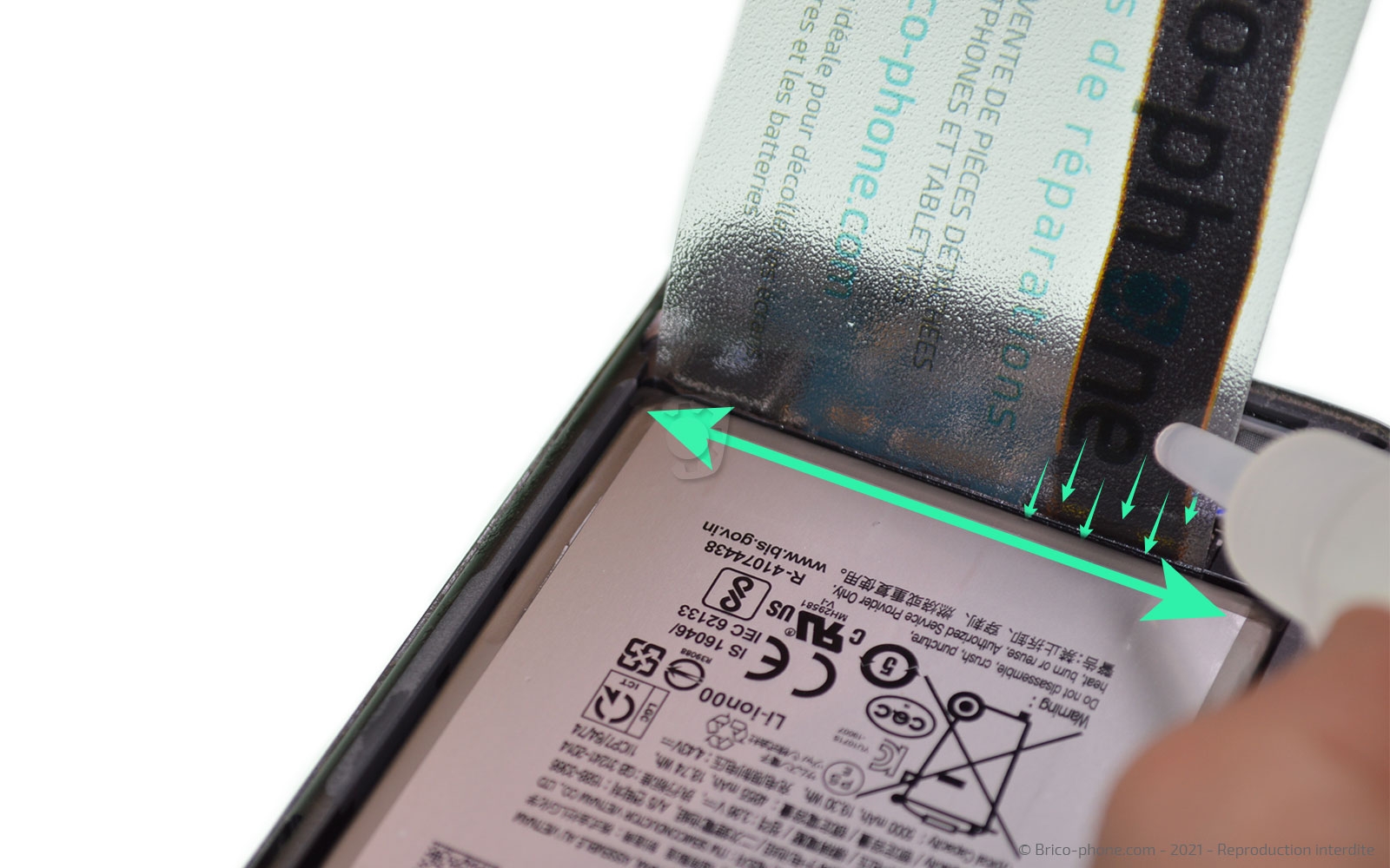 Changement de la batterie sur Galaxy S20 Ultra photo 2