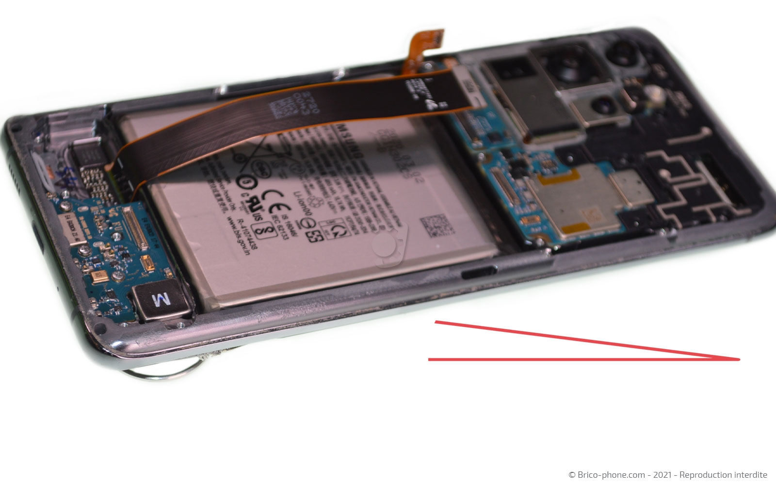 Changement de la batterie sur Galaxy S20 Ultra photo 4